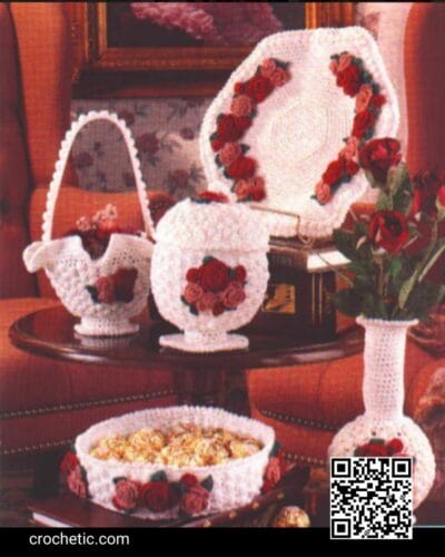 Tea Rose Treasures - Crochet Pattern