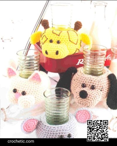 Kid's Coasters - Crochet Pattern