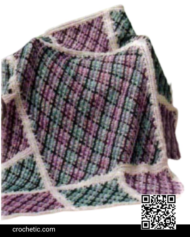 Spring Trellis Tip Top Afghans - Crochet Pattern