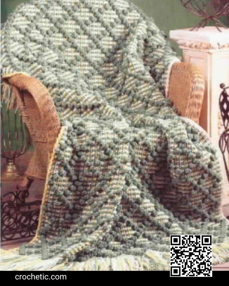 Jiffy Diamonds Dynamic Decor Afghans - Crochet Pattern