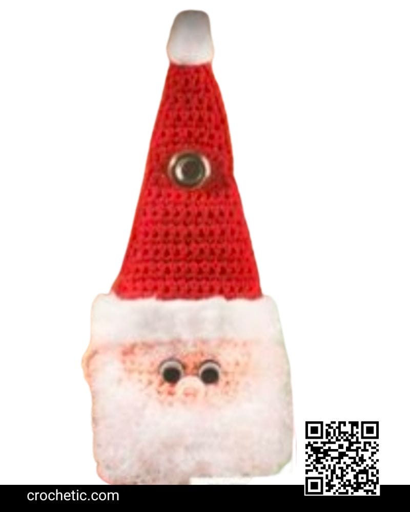 Santa Claus Holiday Door Hangers - Crochet Pattern