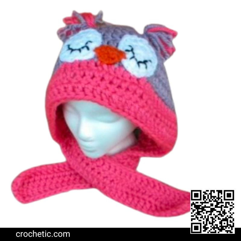 Owl Scoodie - Crochet Pattern