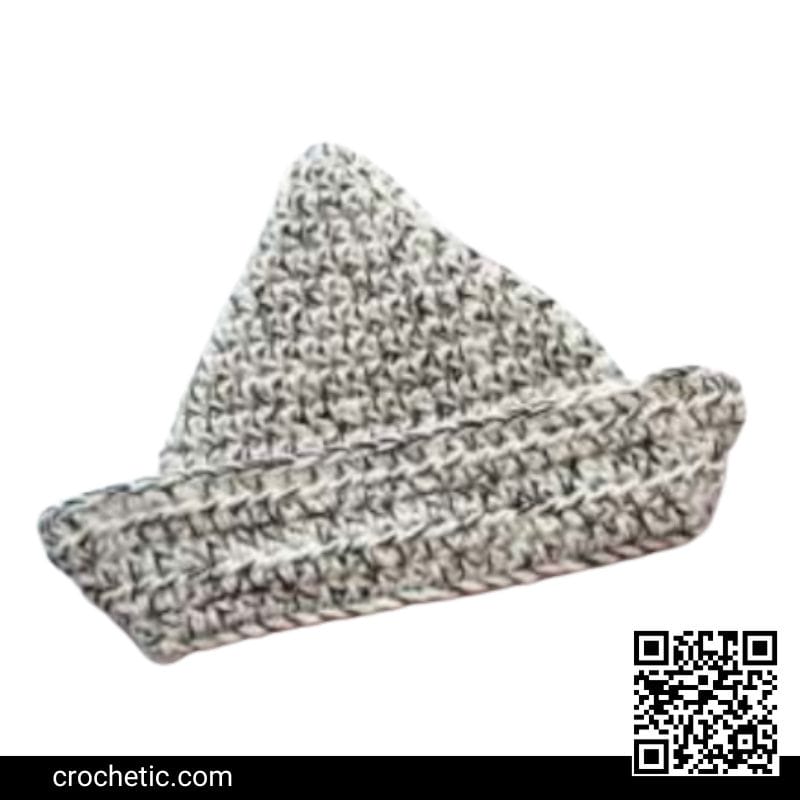 Paper Boat Hat - Crochet Pattern
