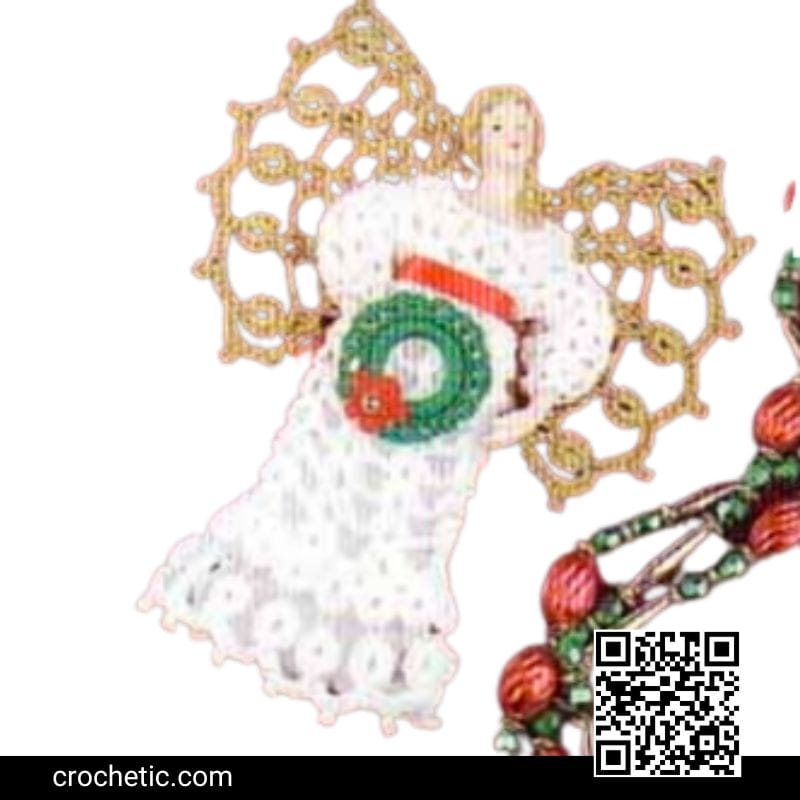 Christmas Small Angel Ornament - Crochet Pattern