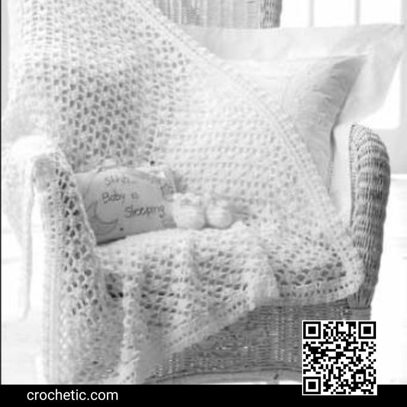 Blanket And Booties - Crochet Pattern