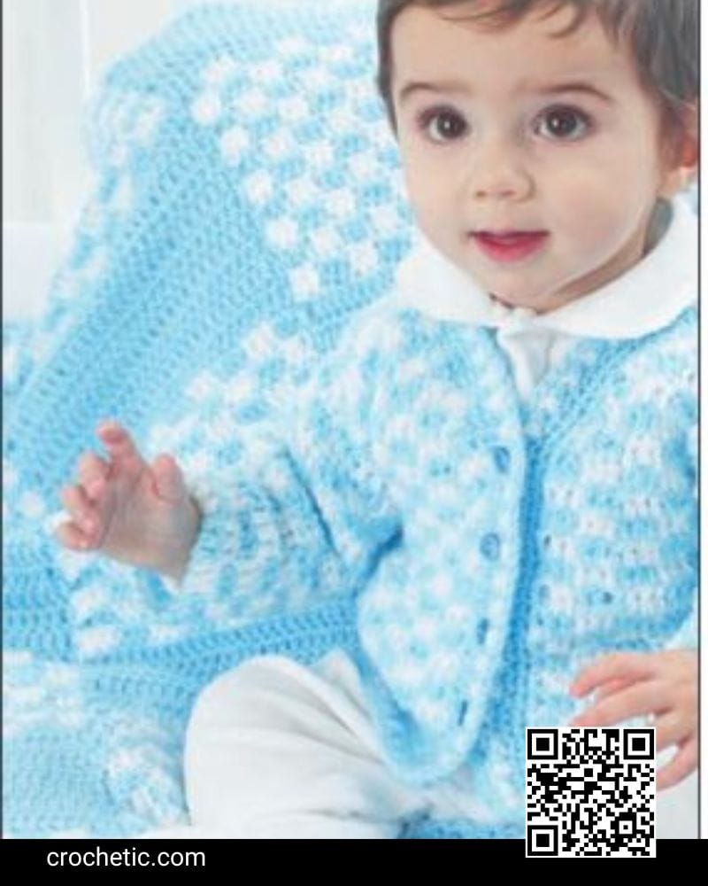 Checked Blanket - Crochet Pattern