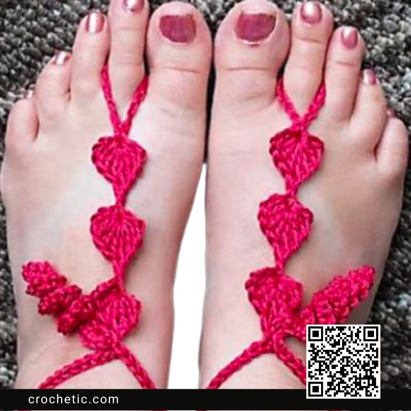 Barefoot Sandals - Crochet Pattern