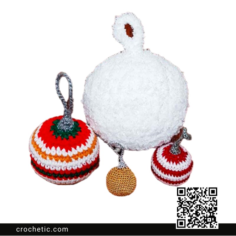 Ball Ornament - Crochet Pattern