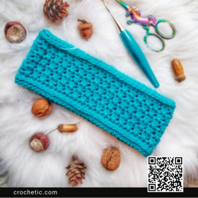Crossrows Earwarmer Headband - Crochet Pattern