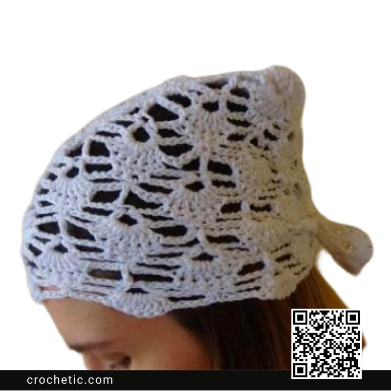 Paros Crochet HeadScarf - Crochet Pattern