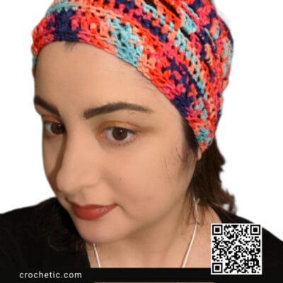 Granny shell Headband - Crochet Pattern