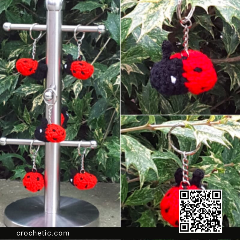 Ladybird Keychain - Crochet Pattern