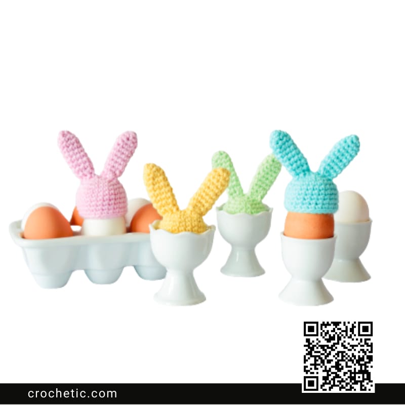 Easter Egg Bunny Hats - Crochet Pattern