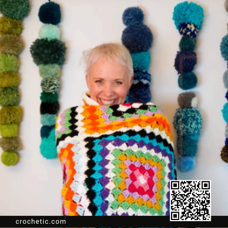 Colorful Carnaby Blanket - Crochet Pattern