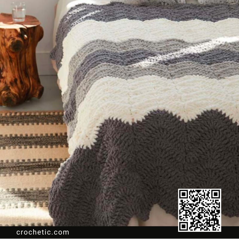 Gray Scale Blanket - Crochet Pattern