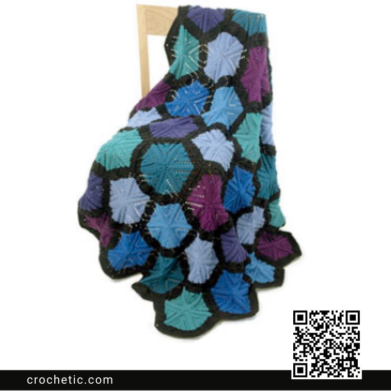 Hexagonal Mosaic Throw - Crochet Pattern