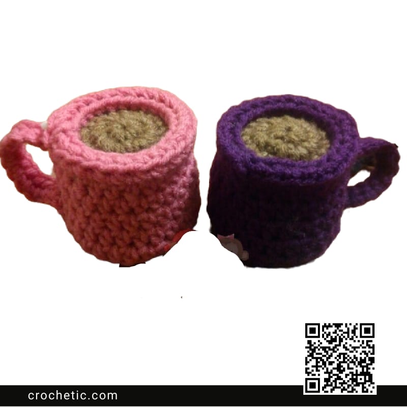 Coffee Time Ornament - Crochet Pattern