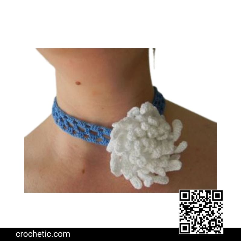 Chrysanthemum Necklace - Crochet Pattern