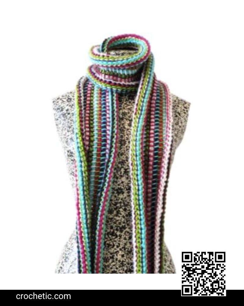 Colourful Scarf - Crochet Pattern