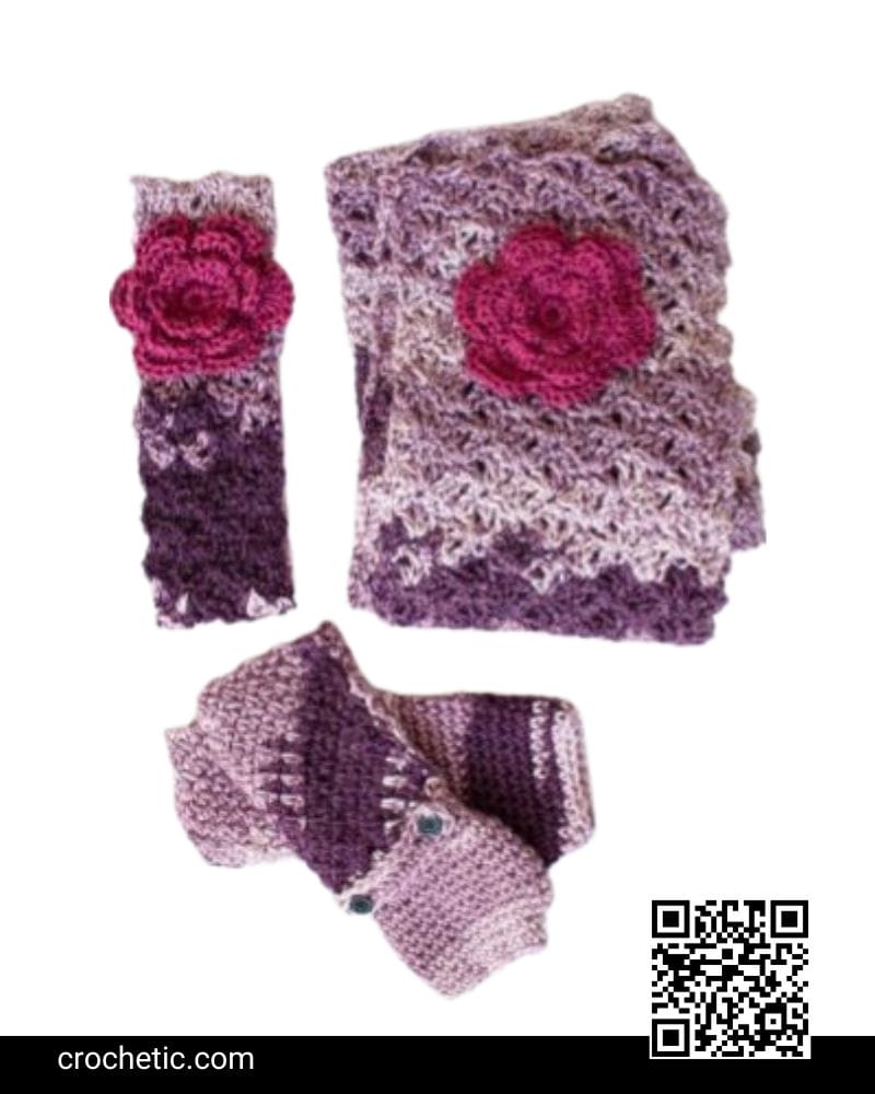 Cozy Posy Set - Crochet Pattern