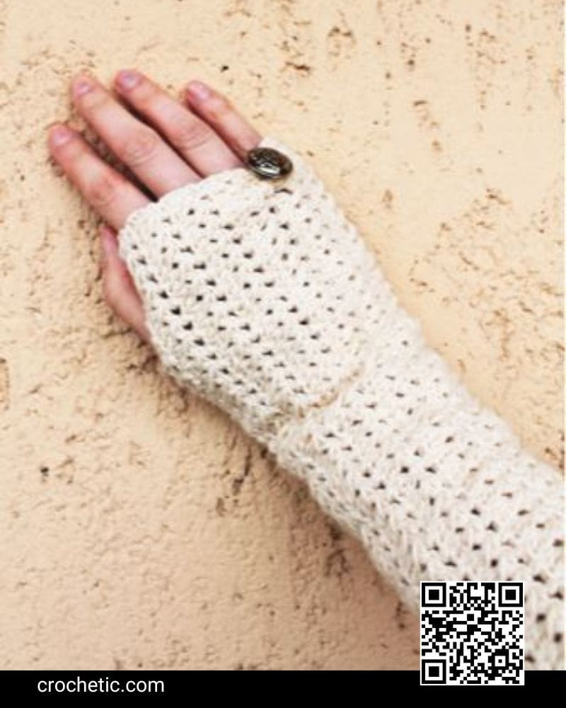 Crochet Fingerless Gloves - Crochet Pattern