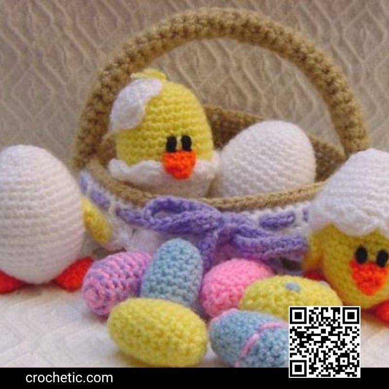 Eggs in a Basket - Crochet Pattern