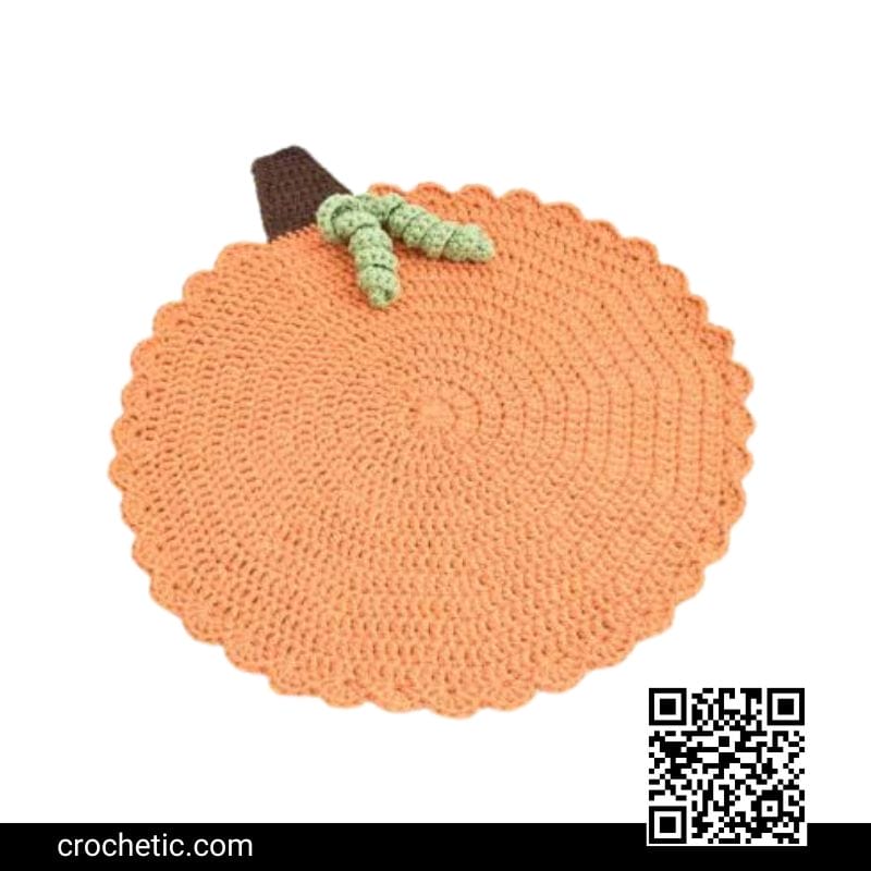Family Gathering Pumpkin Rug - Crochet Pattern