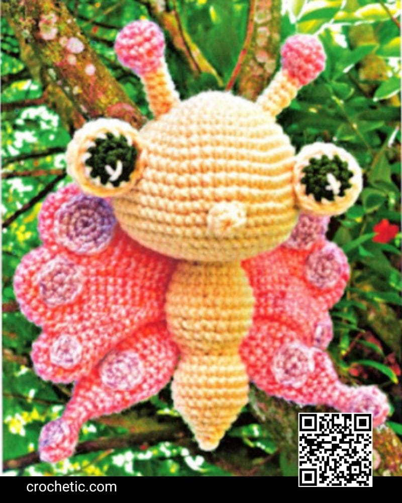 Fluttering Butterfly- Crochet Pattern