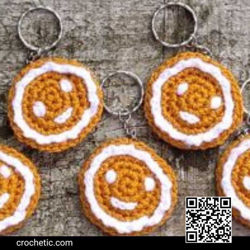 Gingerbread Keychain - Crochet Pattern