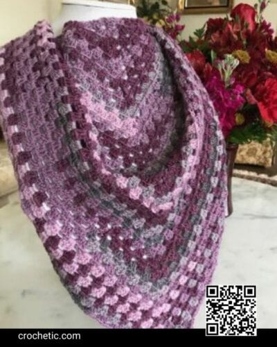 Granny Square Scarf - Crochet Pattern
