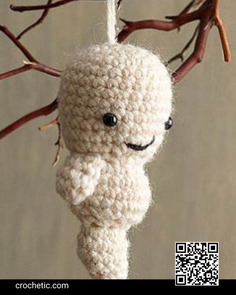 Halloween Ghost Ornament - Crochet Pattern