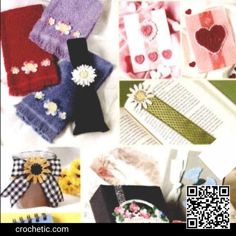 Hearts & Flowers Appliques - Crochet Pattern