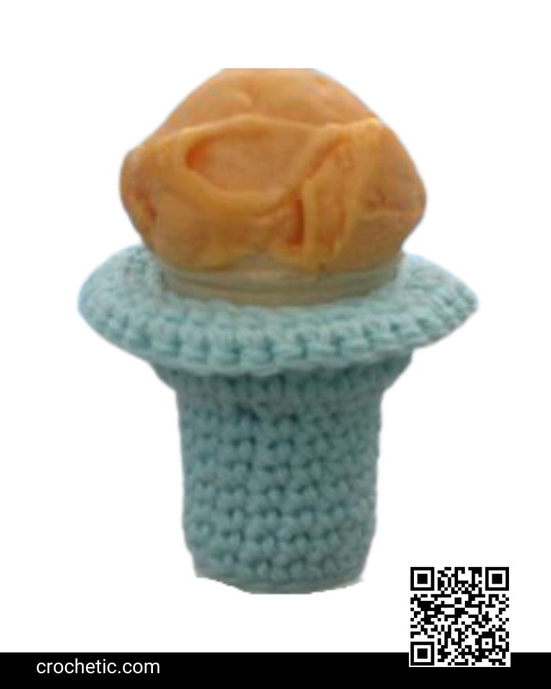 Ice Cream Cone Cozy - Crochet Pattern