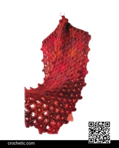 Late Flower Scarf - Crochet Pattern