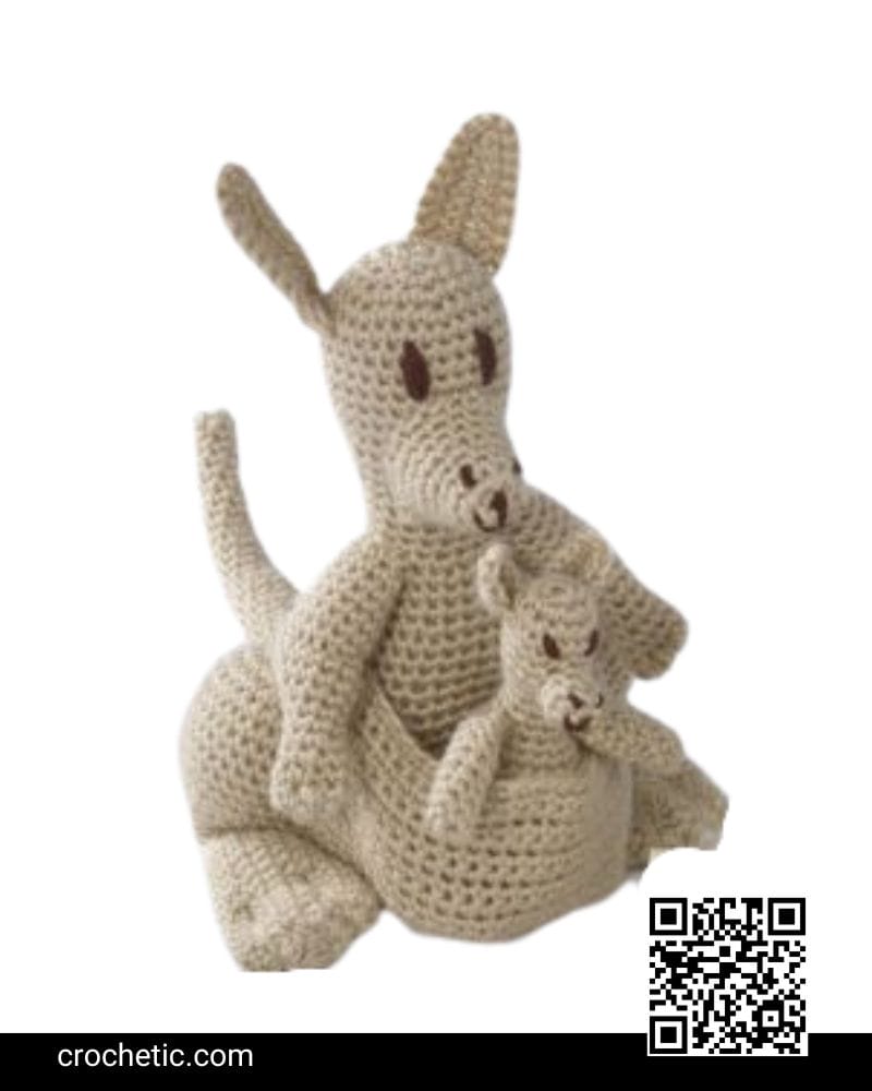 Mama Kangaroo & Joey- Crochet Pattern