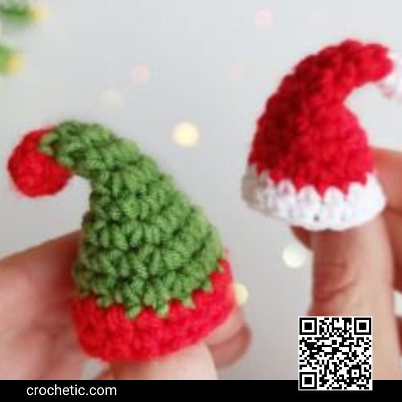 Mini Christmas Hat - Crochet Pattern