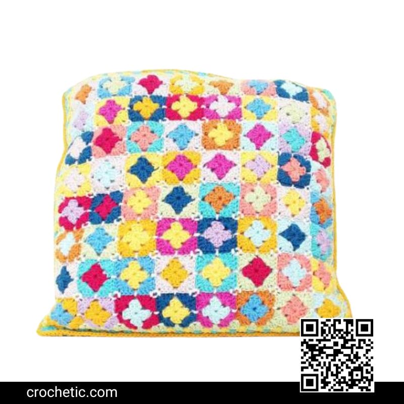 Mini Square Cushion - Crochet Pattern