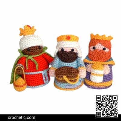 Nativity Set - Three Wiseman - Crochet Pattern