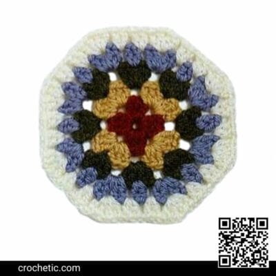 Octagon Granny Motif - Crochet Pattern