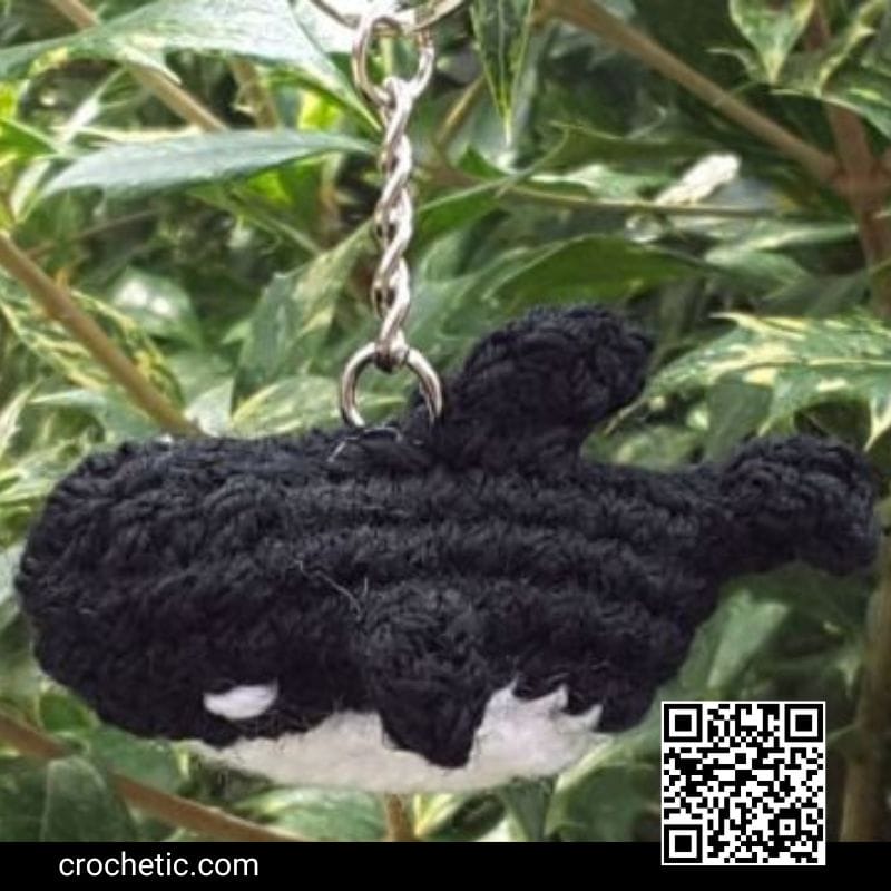 Orca Whale Keychain Crochet Pattern Crochet Patterns for Tops, Hats