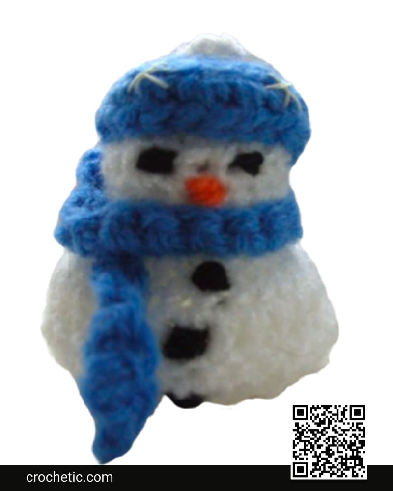 Snowman (Chocolate Cover) Decoration - Crochet Pattern