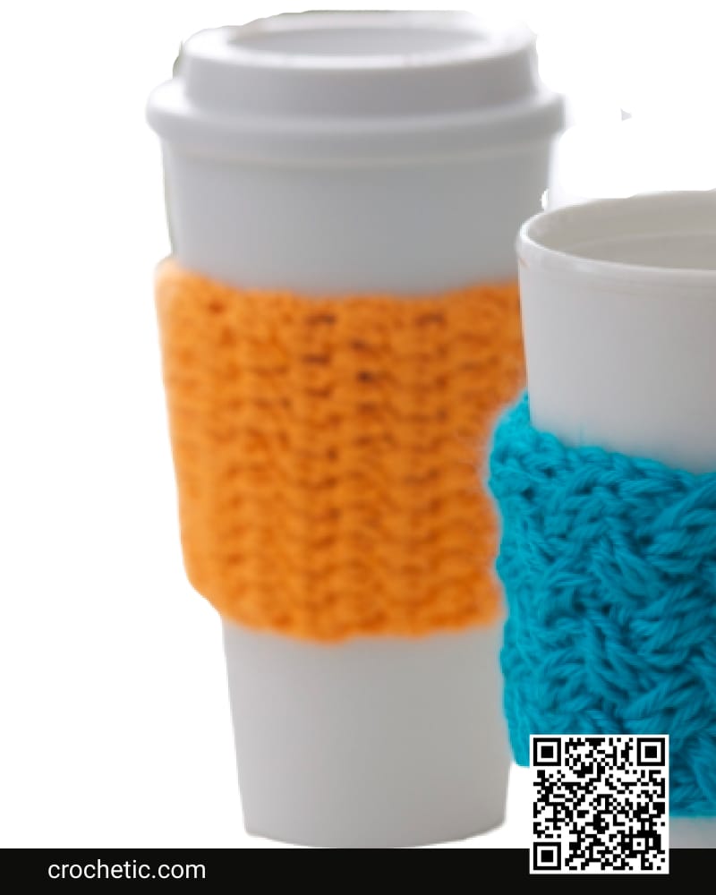 Coffee-on-the-go Crochet Cozy - Crochet Pattern