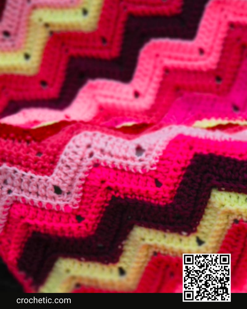 Scrap Ripple Afghan - Crochet Pattern