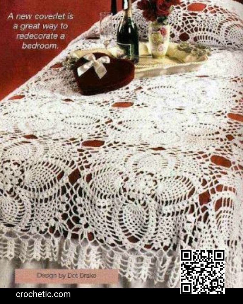 Pineapple Bedspread - Crochet Pattern - Crochet Patterns for Tops, Hats ...