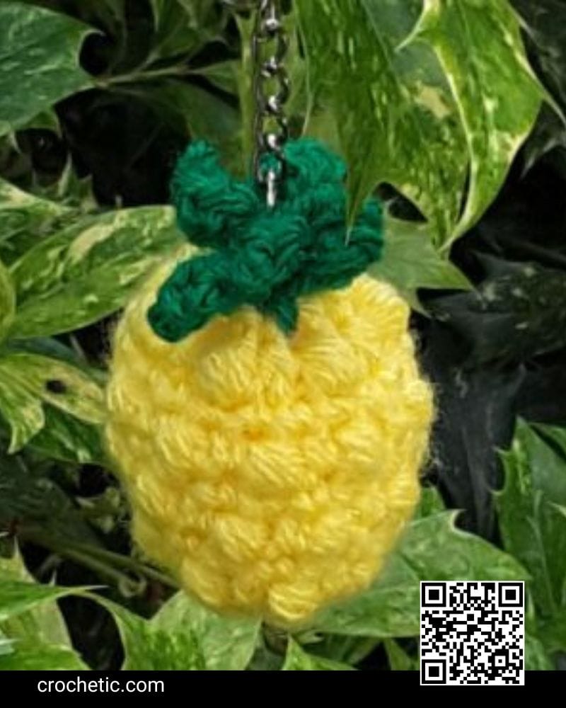 Pineapple Keychain - Crochet Pattern