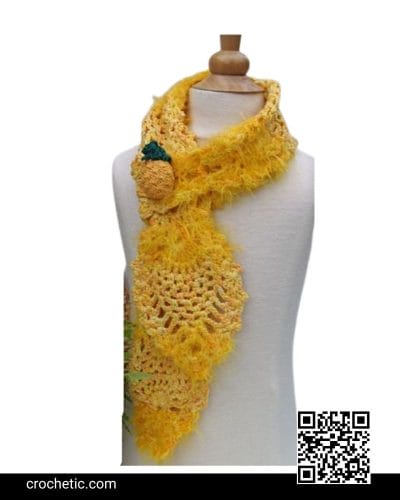 Pineapple Scarf - Crochet Pattern