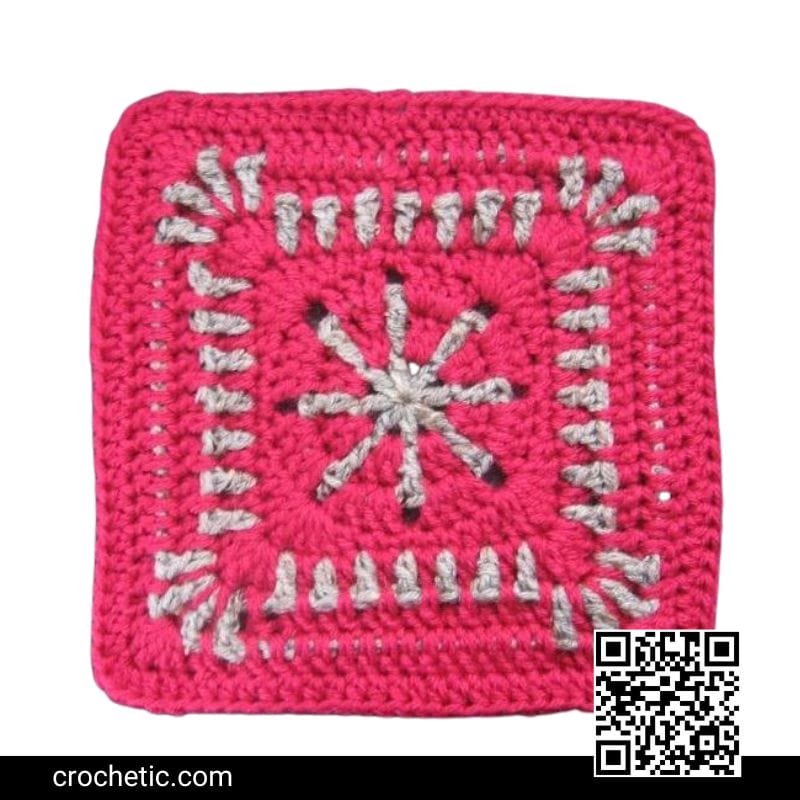 Rain Drop Block - Crochet Pattern