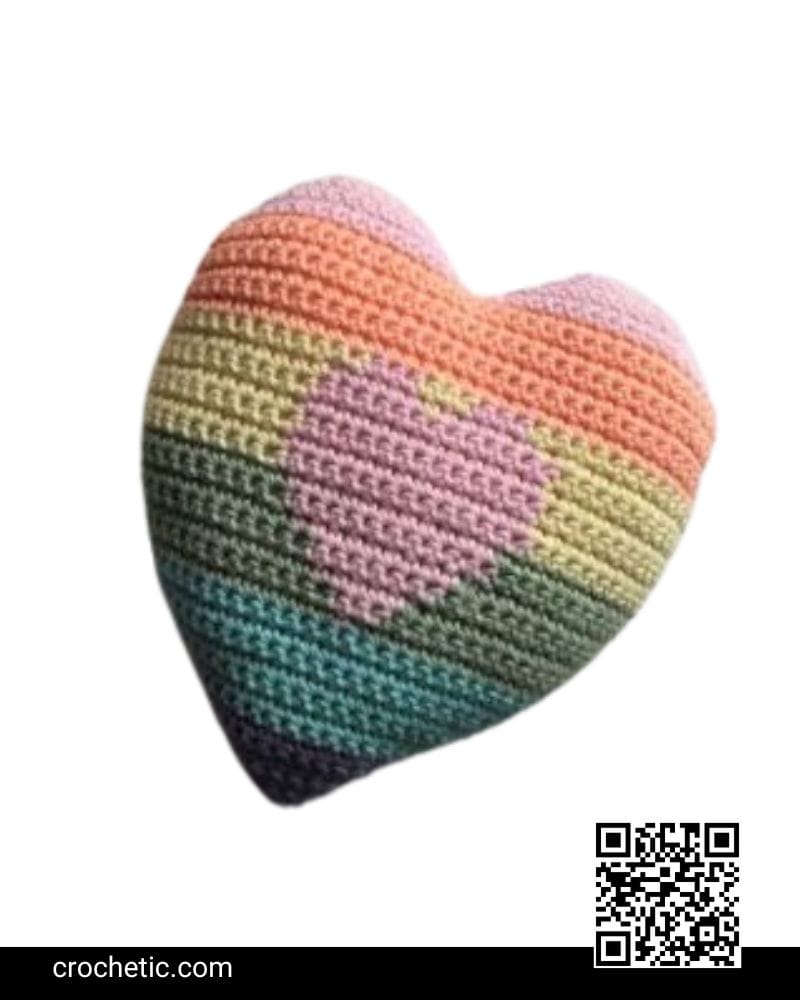 Rainbow Heart - Crochet Pattern