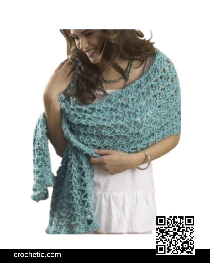 Skein Summer Wrap - Crochet Pattern