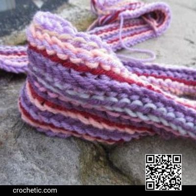Slip Stitch Scarf - Crochet Pattern
